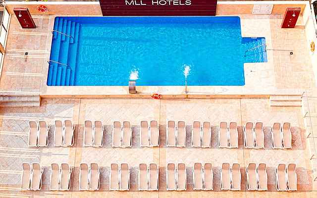 Hotel Caribbean Bay Mallorca Pool von oben